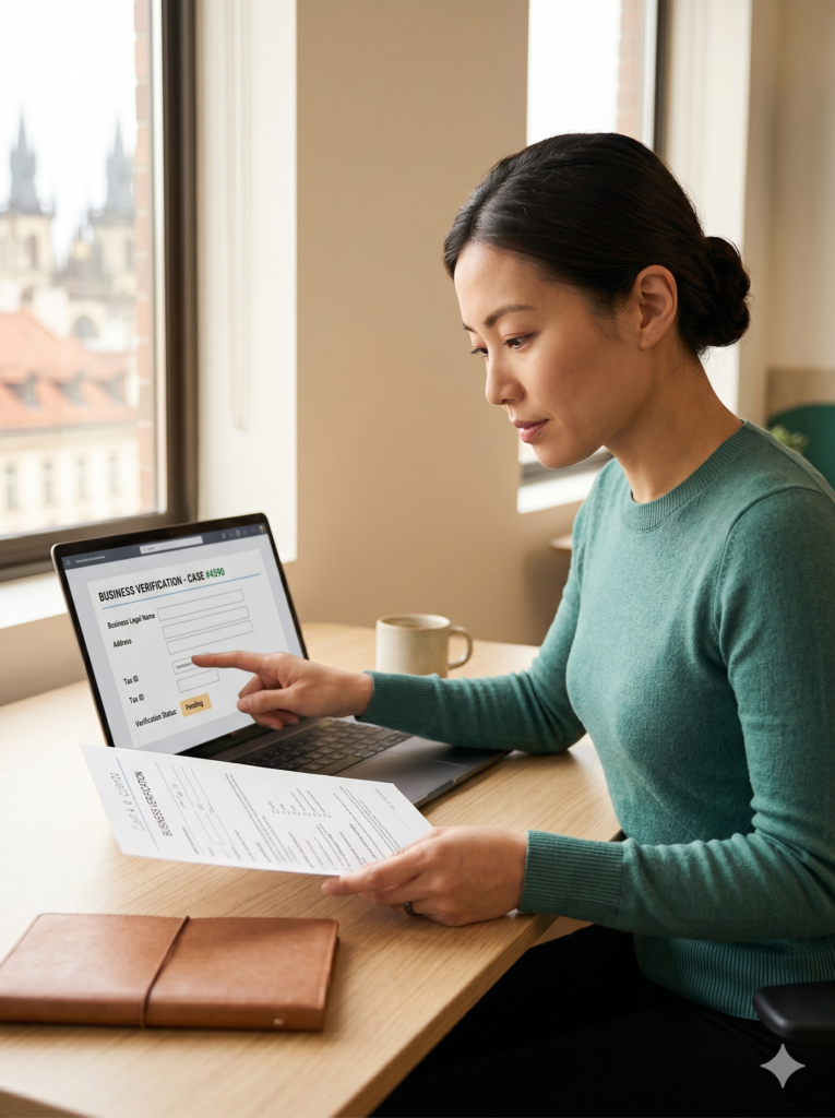 Why Does Every Serious Agency Need A Business Manager In 2026? 3 Agency Owner Reviewing Business Verification Documents During Meta Business Manager Setup